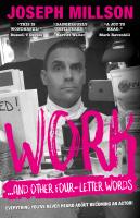 Cover design for Joseph Millson's 'Work...and other four-letter words'